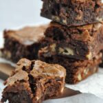 The , huge pile and one bite missingbest Brown Butter Brownies