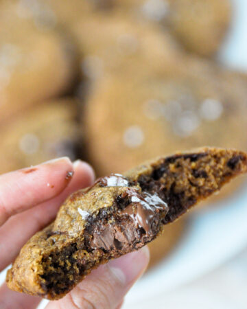Nutella Brown Butter Chocolate Chip Cookies