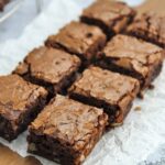 Closeup brownies on a board small