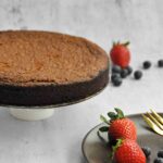 Torta Caprese - flourless Chocolate Cake, naked cake