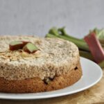 Rhubarb Cake with Hazelnut Meringue