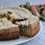 Rhubarb Cake with Hazelnut Meringue