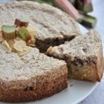 Rhubarb Cake with Hazelnut Meringue