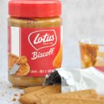 Biscoff spread and biscuits for Biscoff Cheesecake Squares