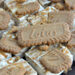 Biscoff Cheesecake Squares, whole biscuit