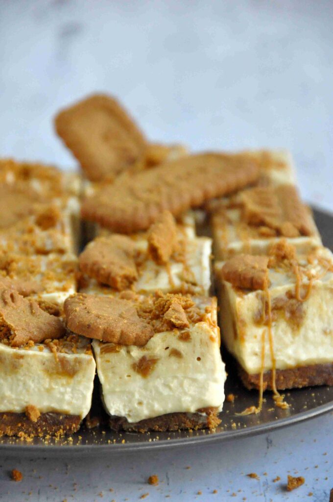 Biscoff Cheesecake Bars, biscuits