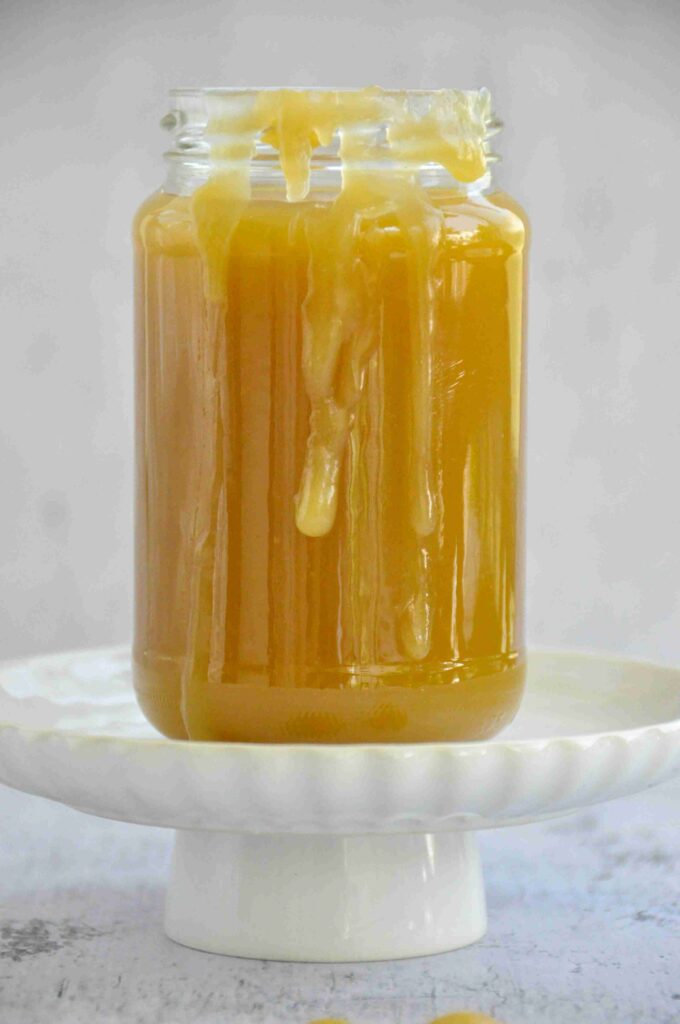 Salted Caramel Sauce in a jar