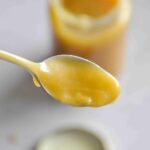 Salted Caramel Sauce, on a spoon