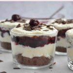 Mini Black Forest Cake visible layers