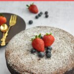 the whole Torta Caprese - flourless Chocolate Cake