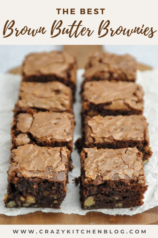 The best Brown Butter Brownies, 2 rows