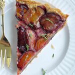 Plum Hazelnut Frangipane Tart, beautiful plums