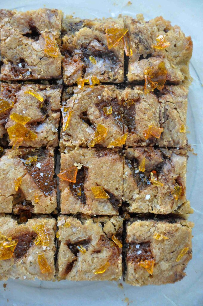 Salted Caramel Nutella Blondies