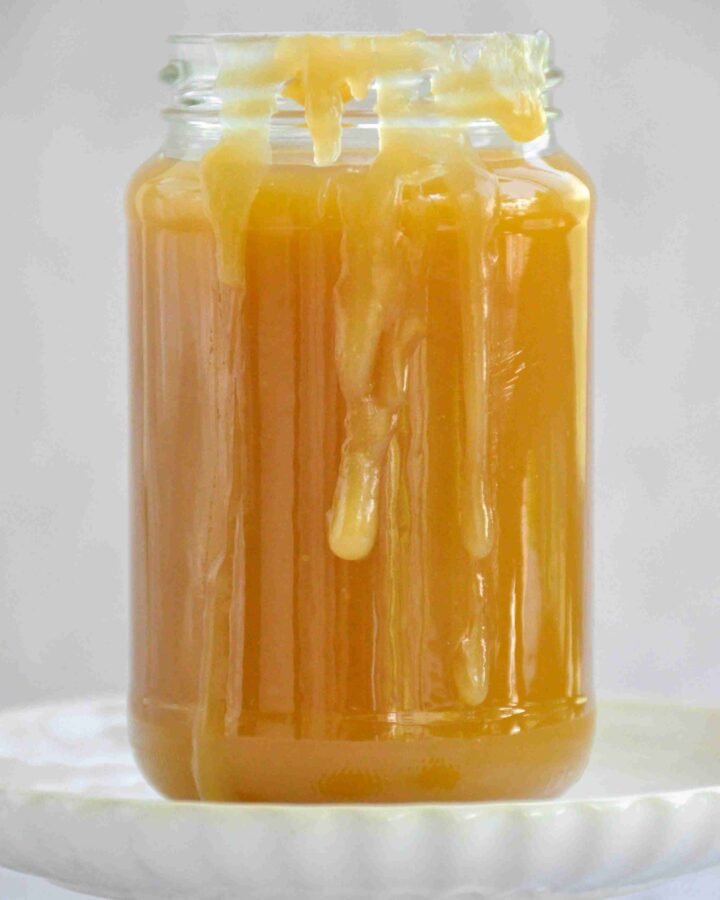 Salted Caramel Sauce in a jar