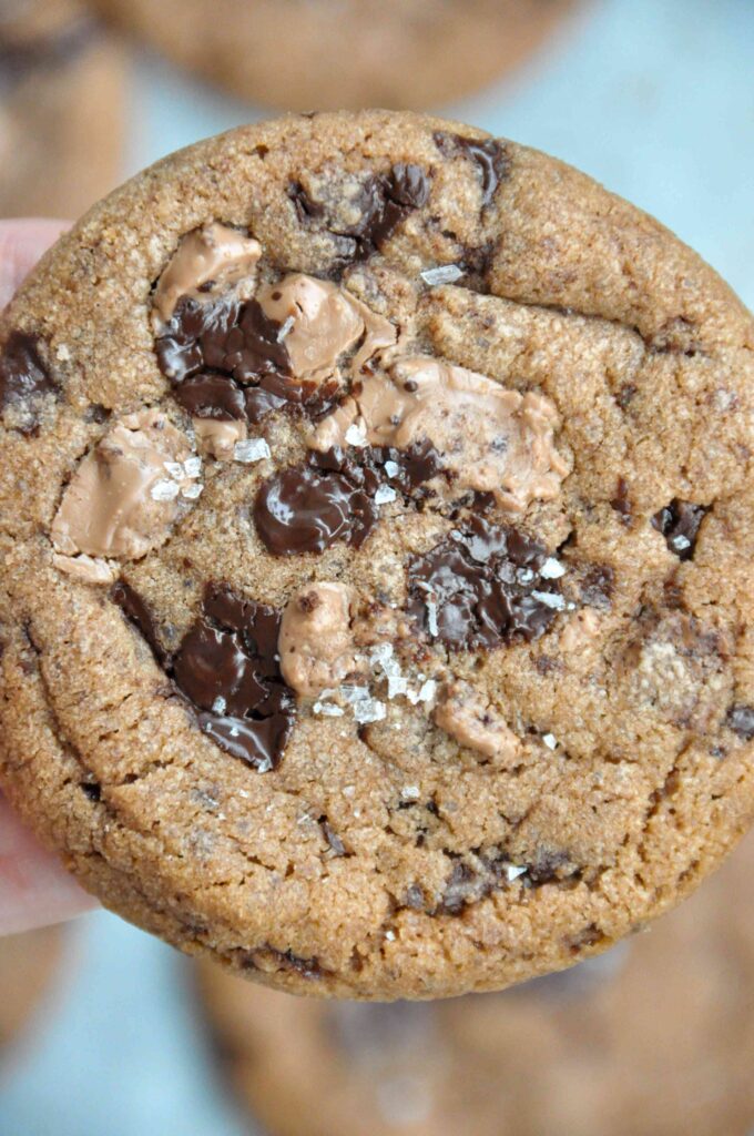 Ovo Crunchy Chunky Cookies, geschmolzen
