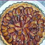Pinterest pic plum tart with hazelnut frangipane