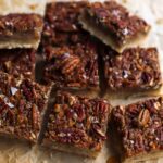 Maple Pecan Bars, on a pile