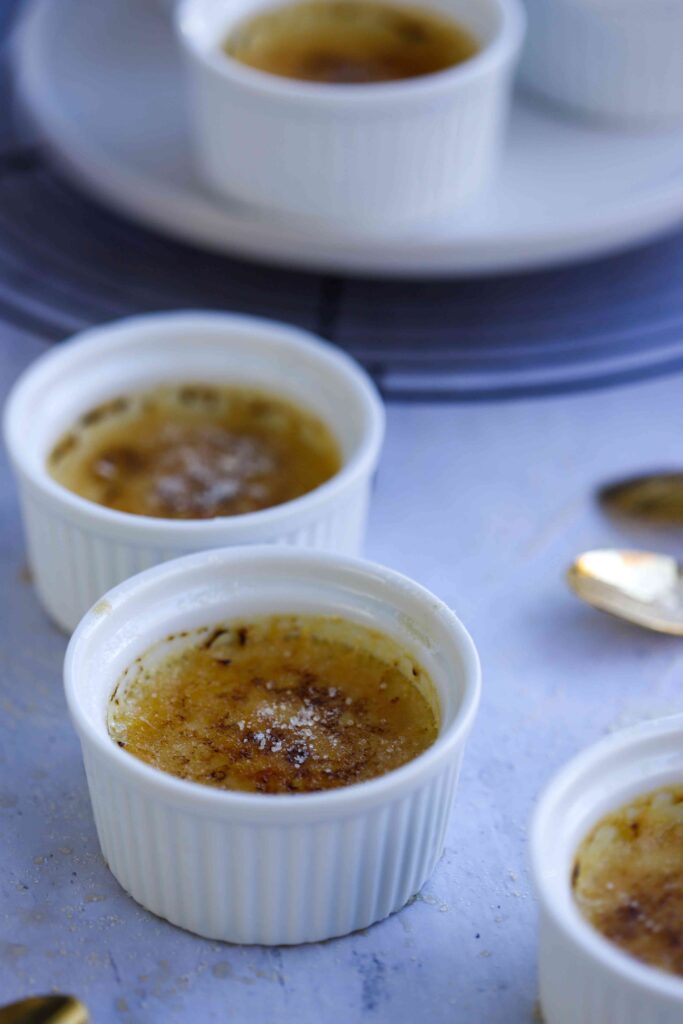 Crème Brûlée with sparkling wine