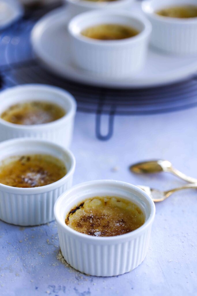 Crème Brûlée with sparkling wine