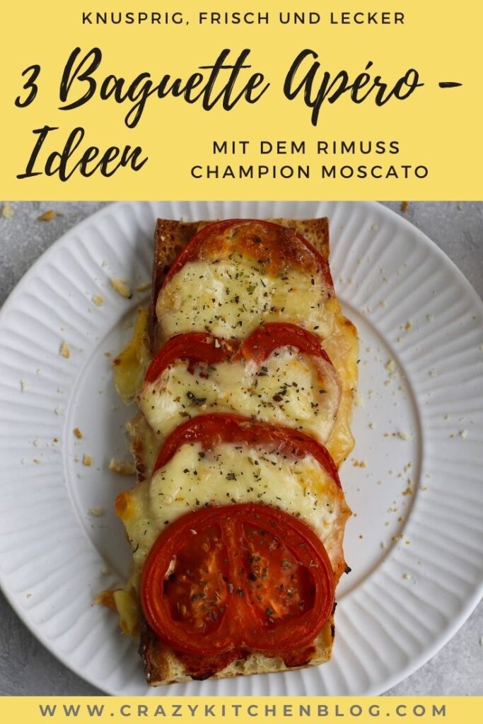 Drei leckere Baguette Apéro-Ideen Pinterest