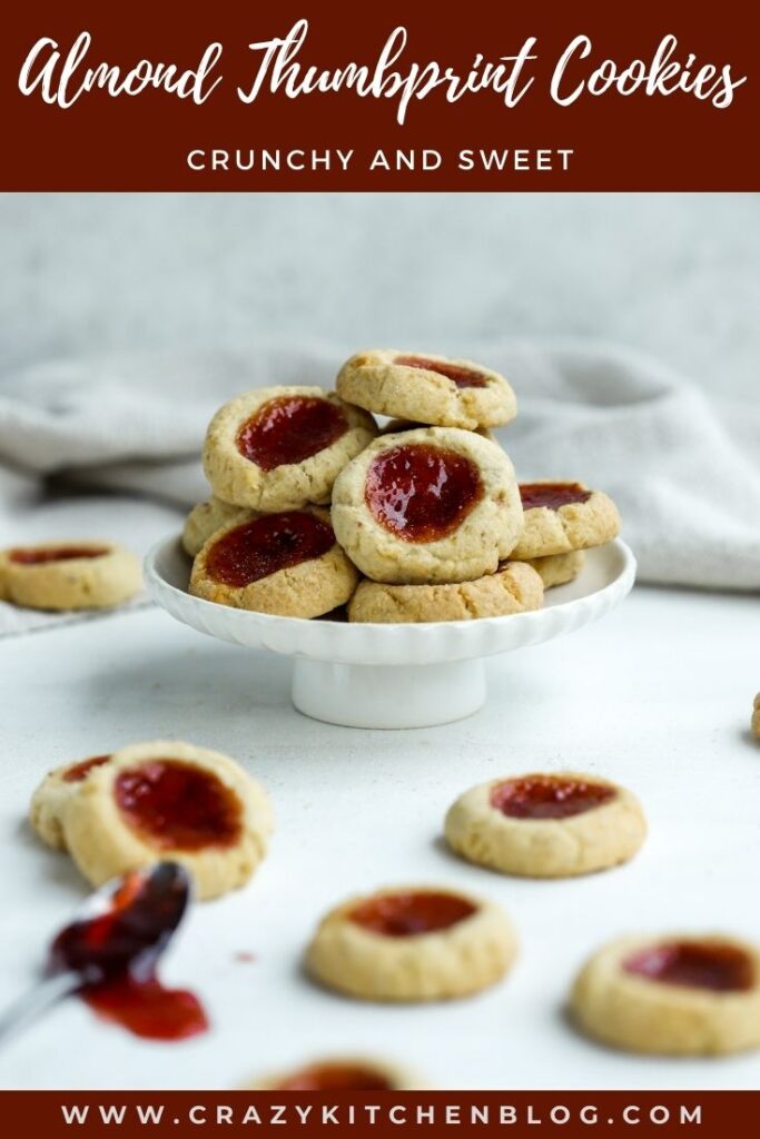 Almond Thumbprint Cookies Pinterest English