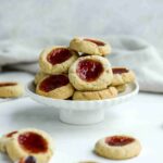 Almond Thumbprint Cookies Square