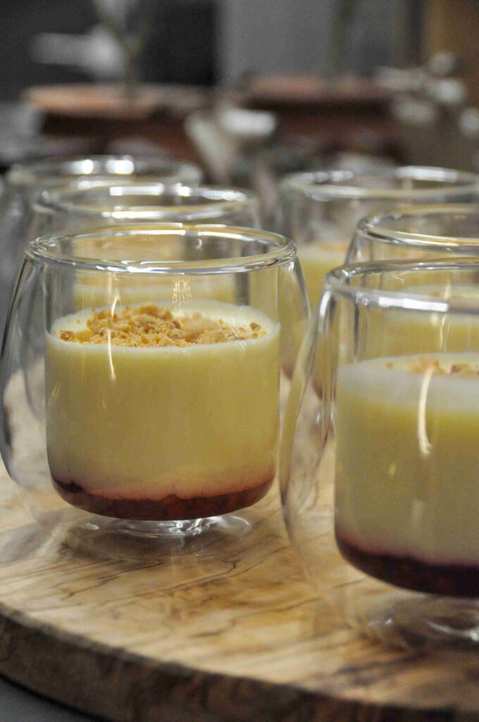 David Geisser's Limoncello mousse in a jar, upright