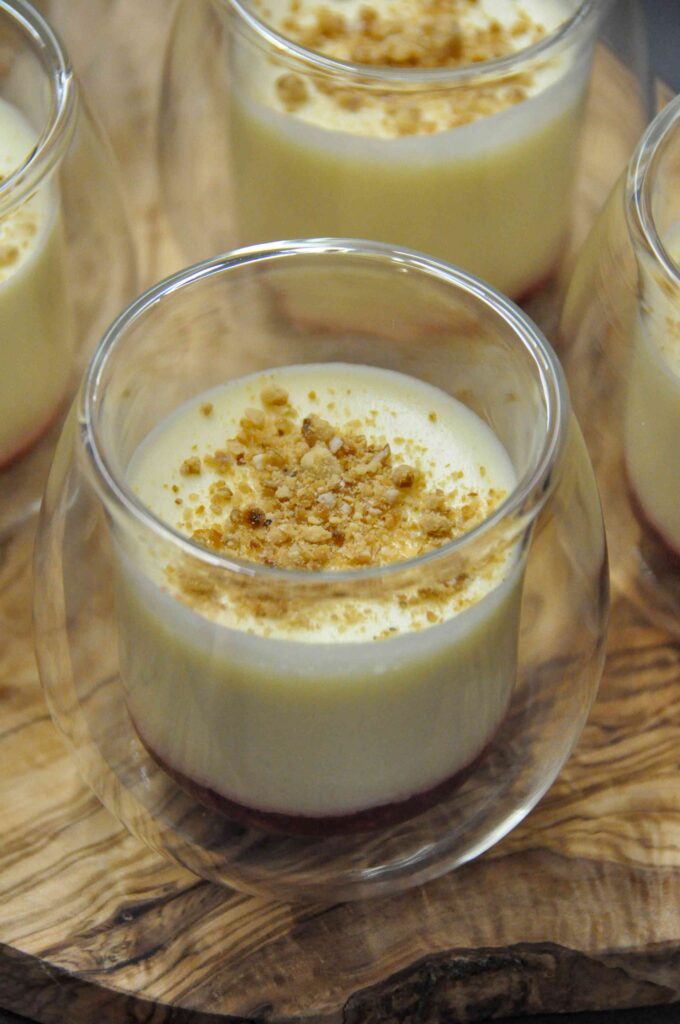Limoncello mousse in a jar