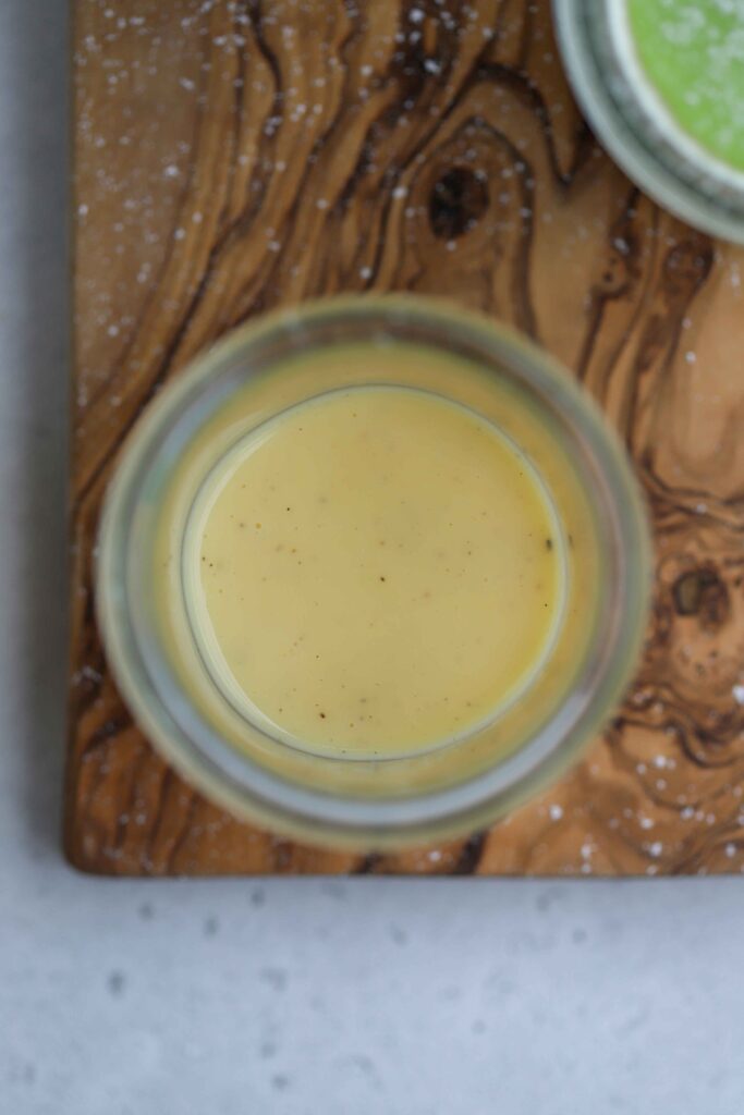 Custard in a jar