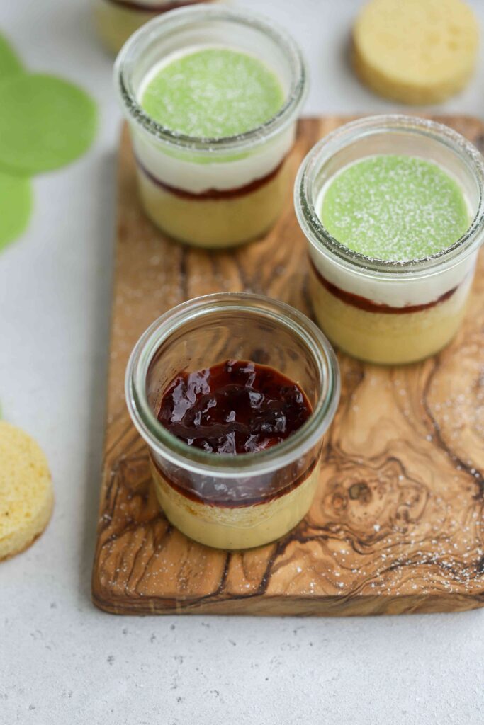 Mini Swedish Princess Cakes, with jam