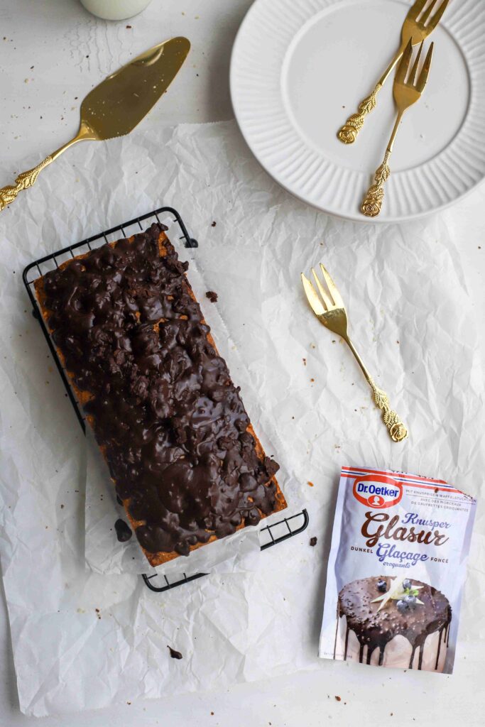 Tiroler Cake with chocolate glaze