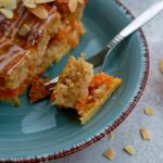 A bite of Apricot Frangipane Tart